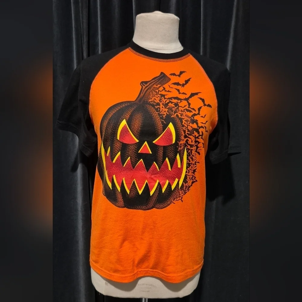 Celebrate It Halloween Pumpkin Kids Costume T-Shirt - Orange and Black
